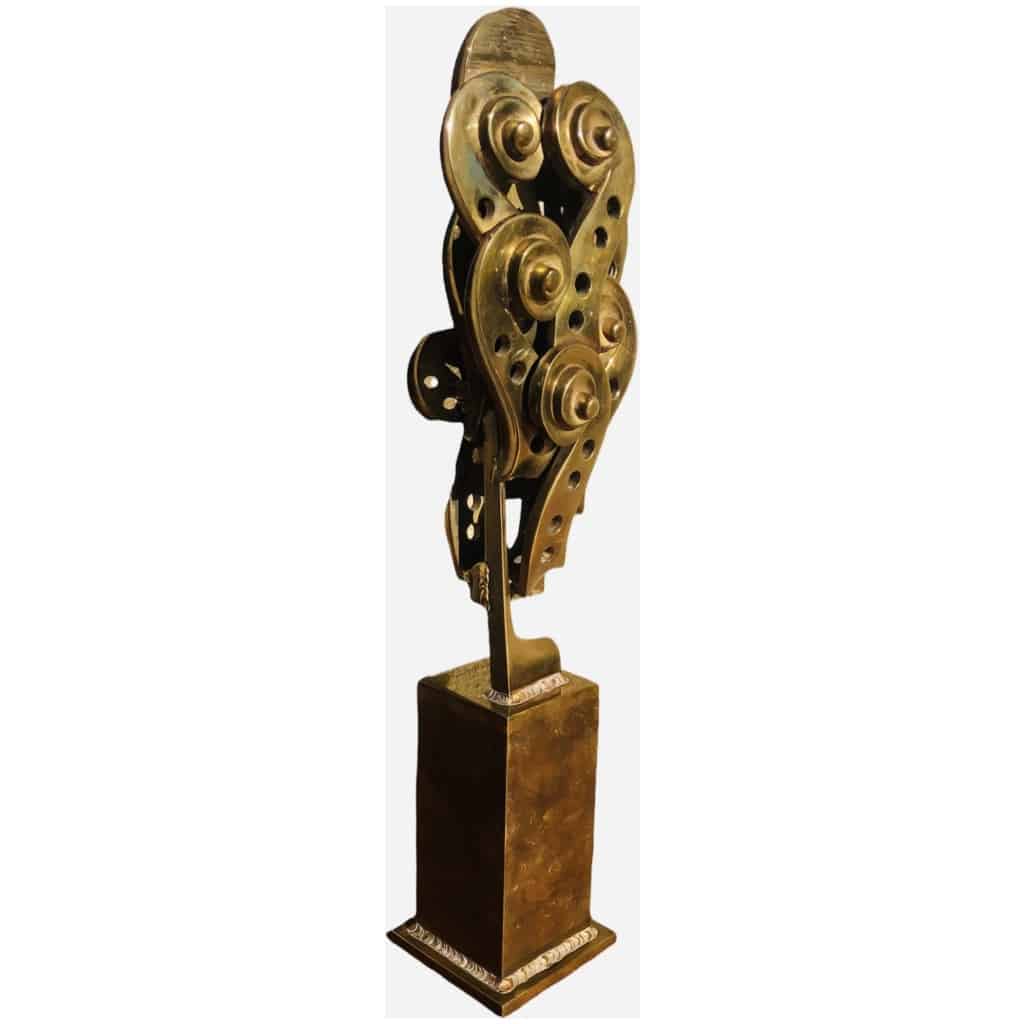 Arman Bronze Sculpture Signed 20th Century Violin Crosses Modern Art 4