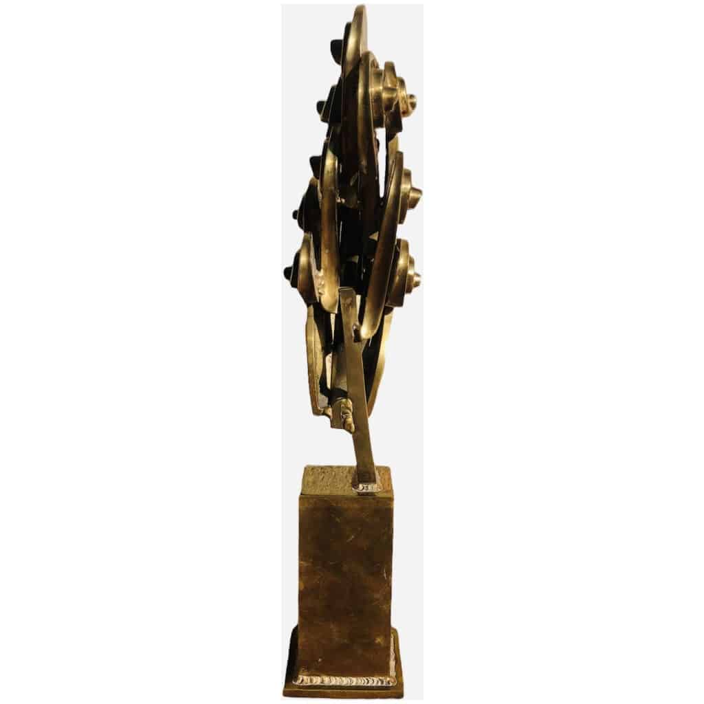 Arman Bronze Sculpture Signed 20th Century Violin Crosses Modern Art 9
