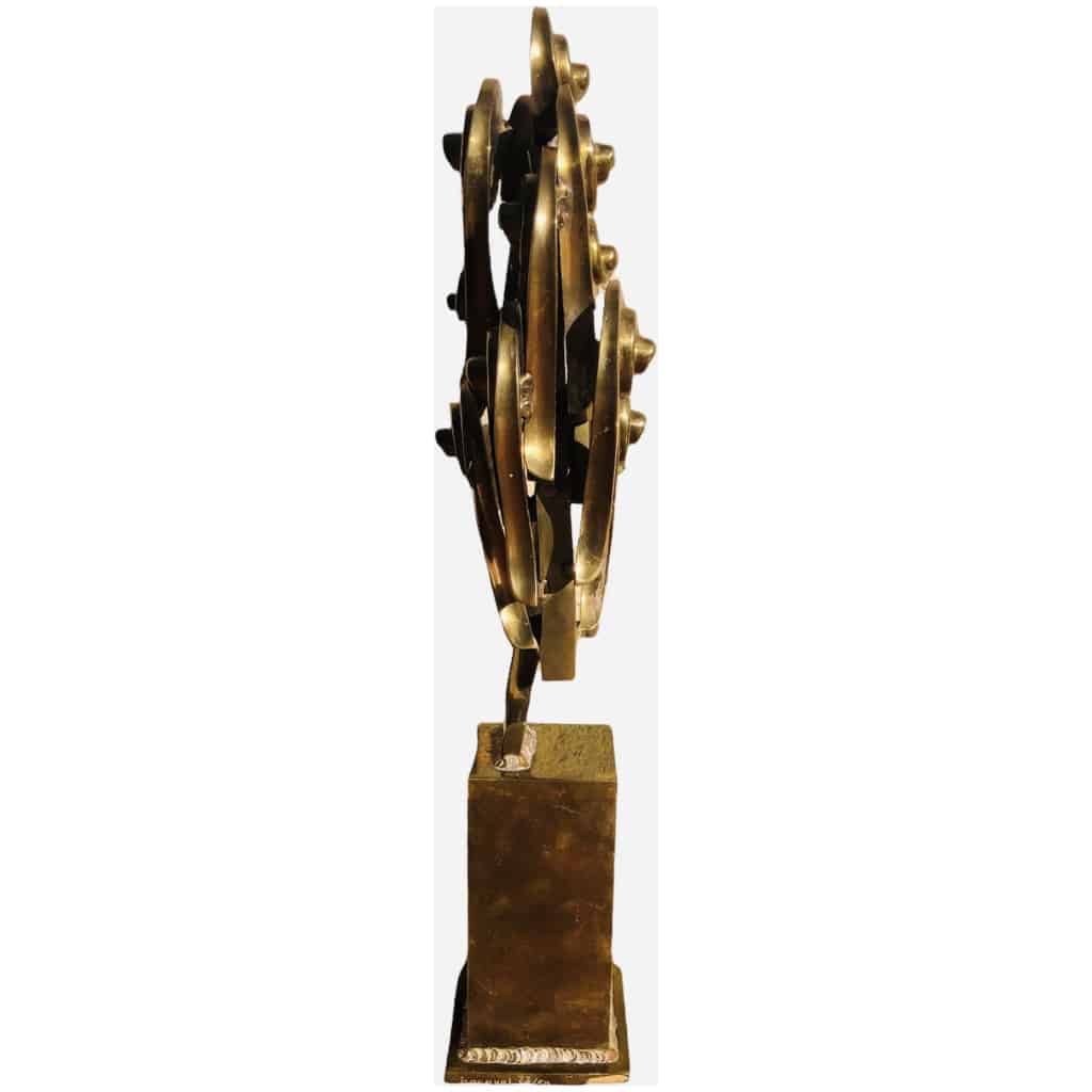 Arman Bronze Sculpture Signed 20th Century Violin Crosses Modern Art 12