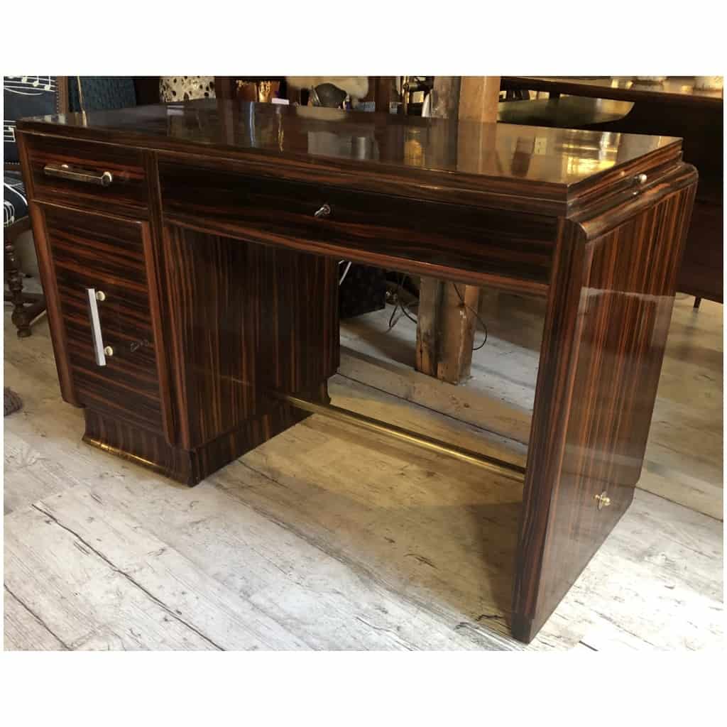 BUREAU en placage de macassar Art Déco 10
