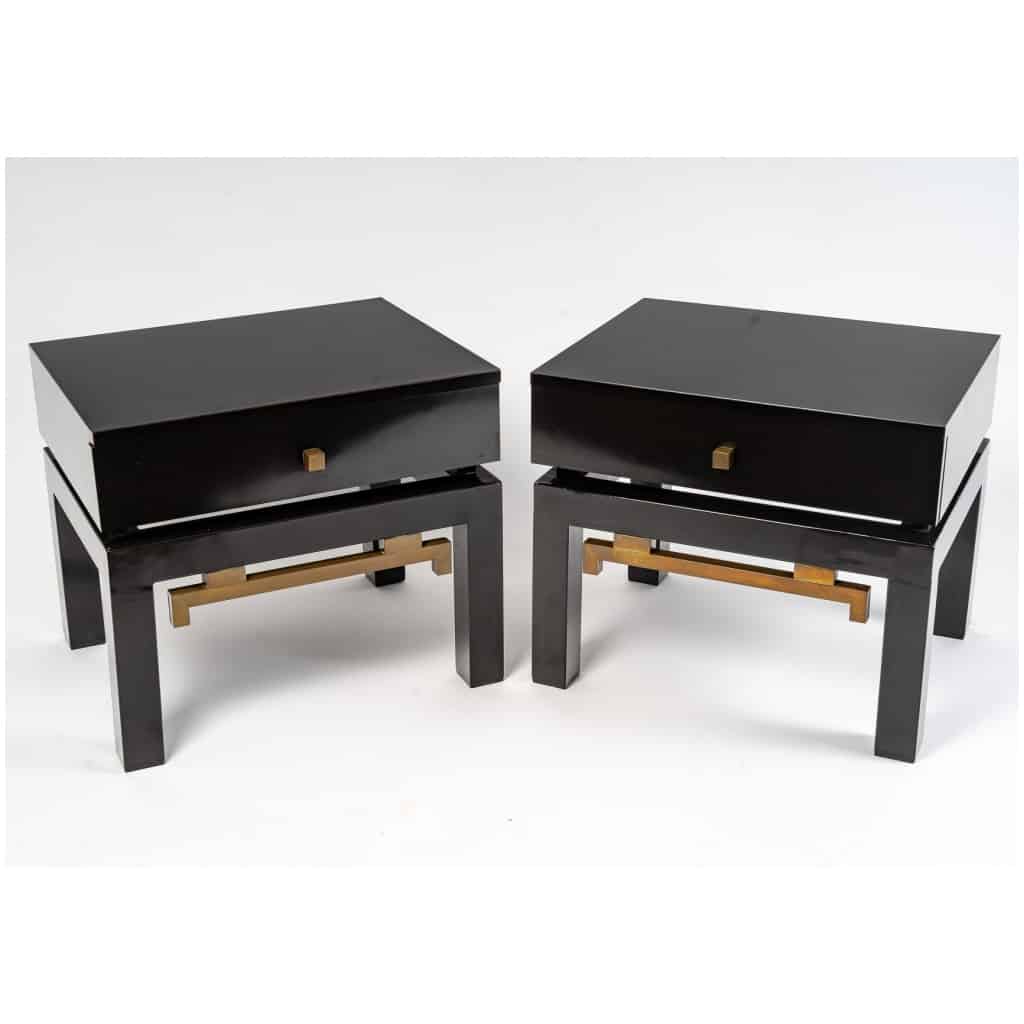 Pair of side tables, Maison Jansen. Circa 1970. 3