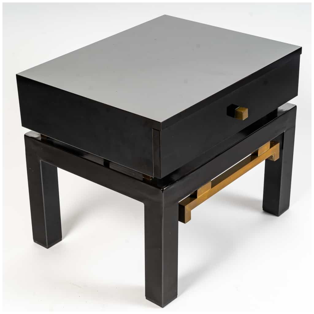 Pair of side tables, Maison Jansen. Circa 1970. 5