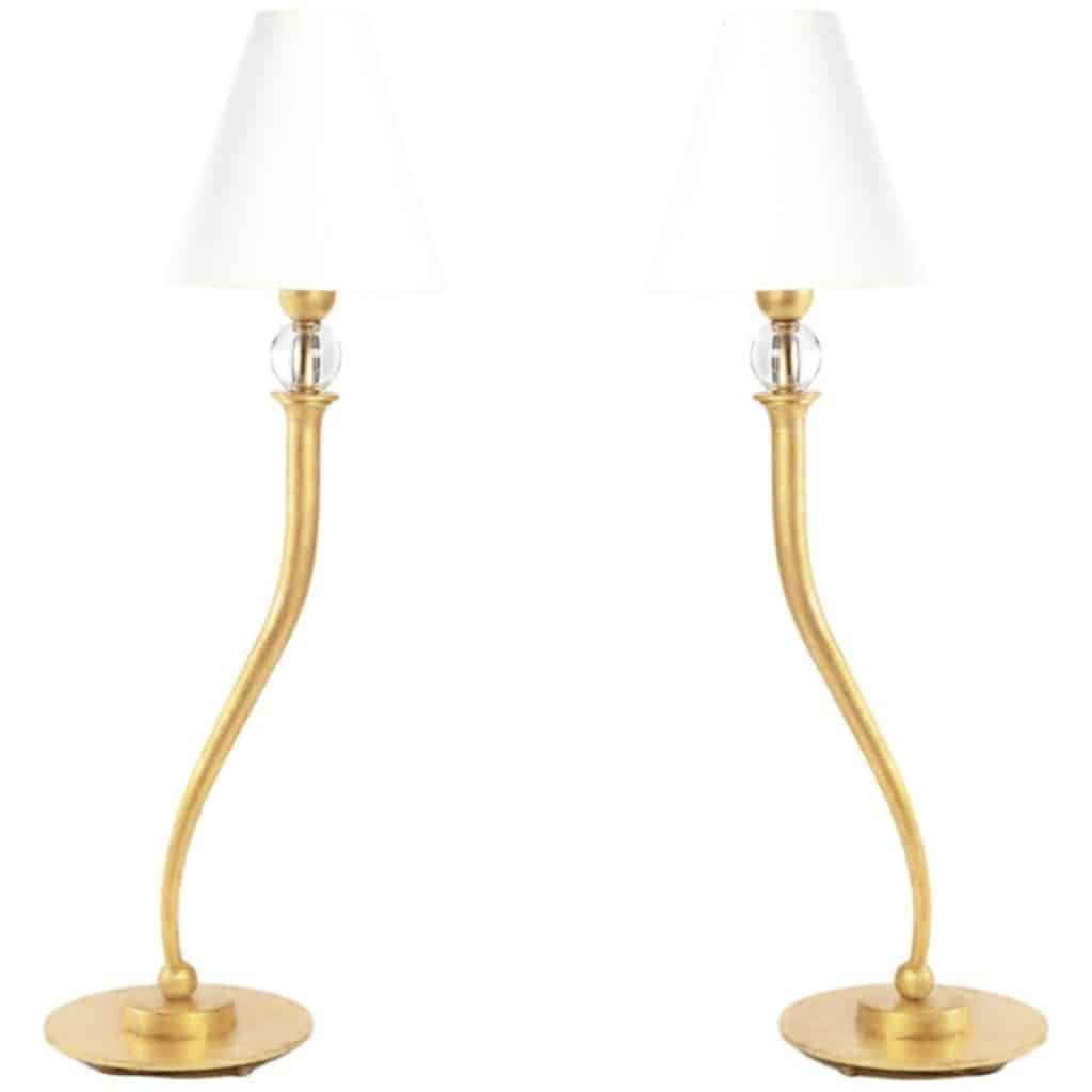 1970 Pair of lamps from Maison Roche 3