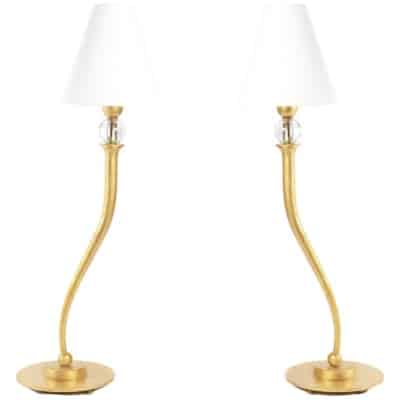 1970 Paire de lampes de la Maison Roche