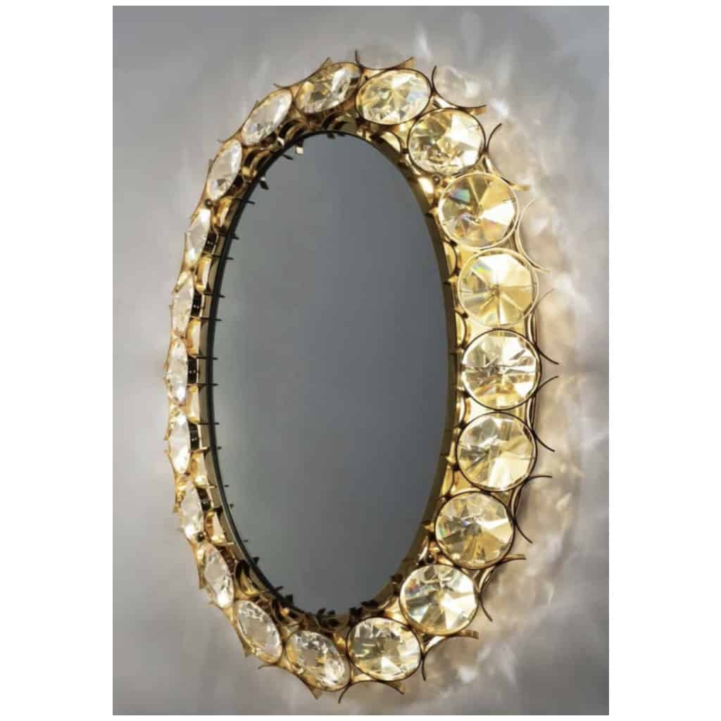 Pair of backlit mirrors in the style of "costume jewelry" from the 80s. 5
