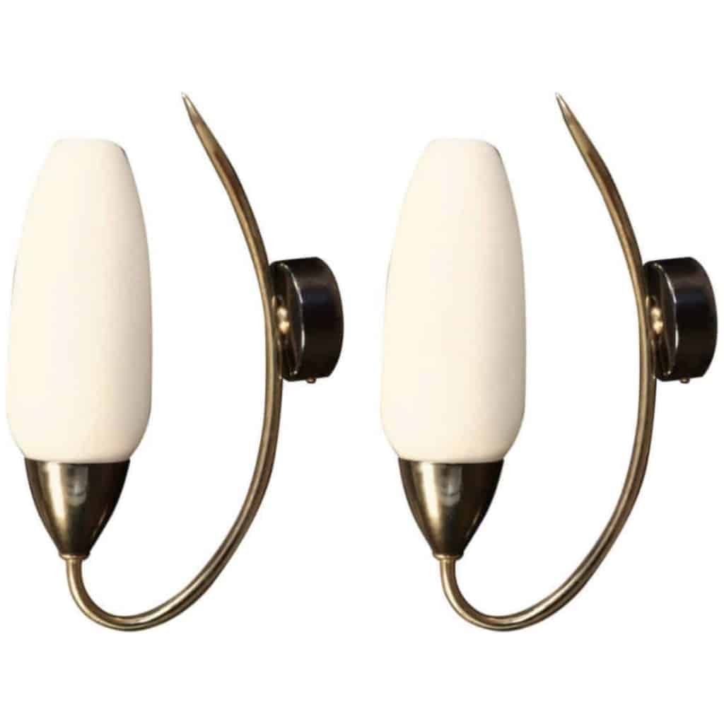 1950 Pair of Maison Arlus wall lights 3