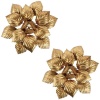 1960 Paire d’Appliques « Feuillage » de la Maison ForArt en métal doré 7