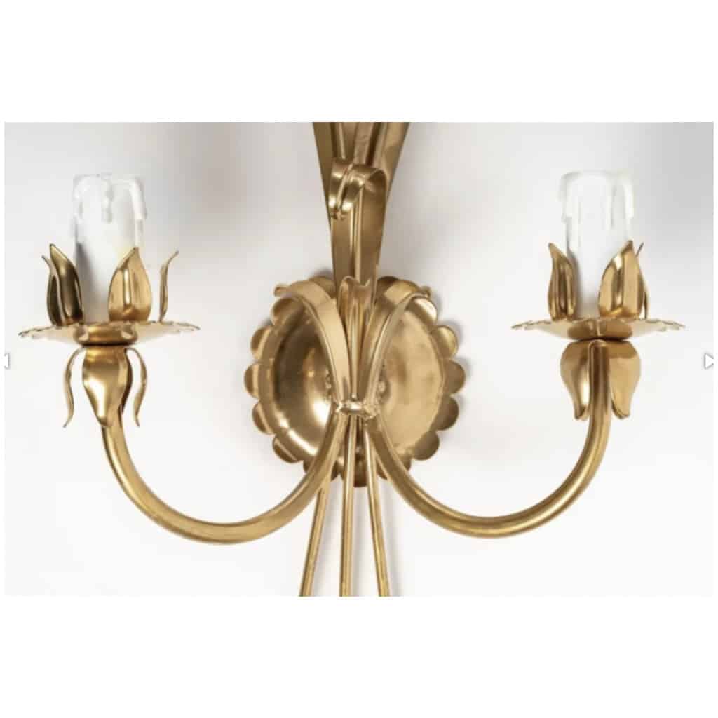 1960 Pair of Maison FlorArt Sconces. 5