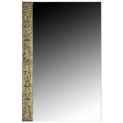 Miroir 1960 signé par Angelo Brotto en bronze doré