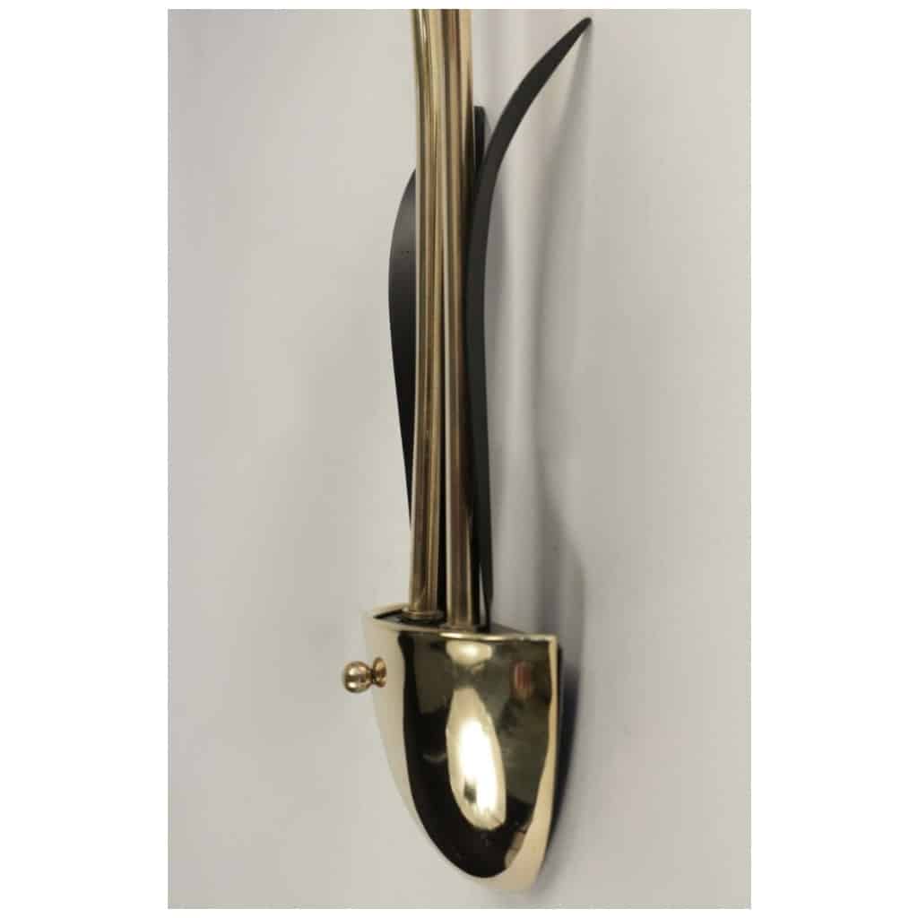 Pair of Maison Lunel Sconces 1950. 6