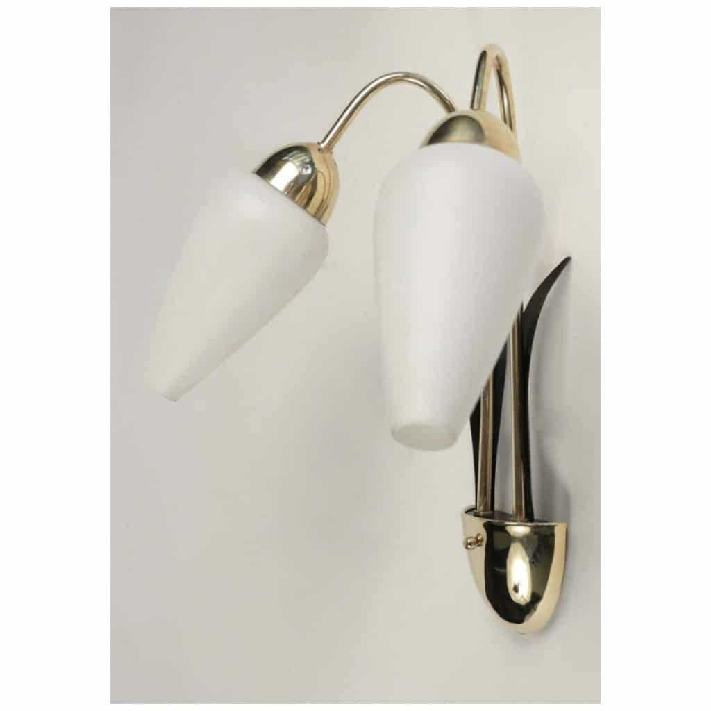 Pair of Maison Lunel Sconces 1950. 4