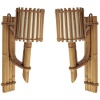 1950 Paire d’Appliques en rotin Louis Sognot 8