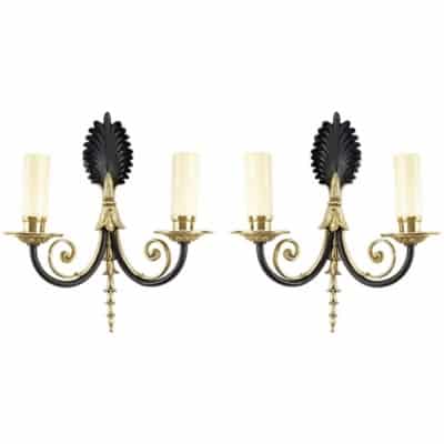 1960 Pair of Neo Classic Sconces Maison Honoré