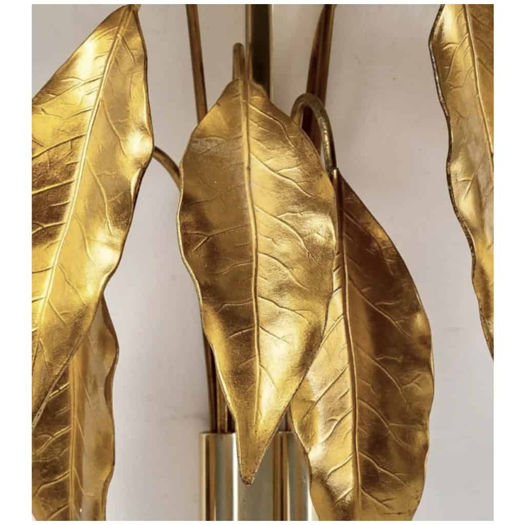 1970 Pair of “Foliage” Sconces from Maison Charles, Paris 6