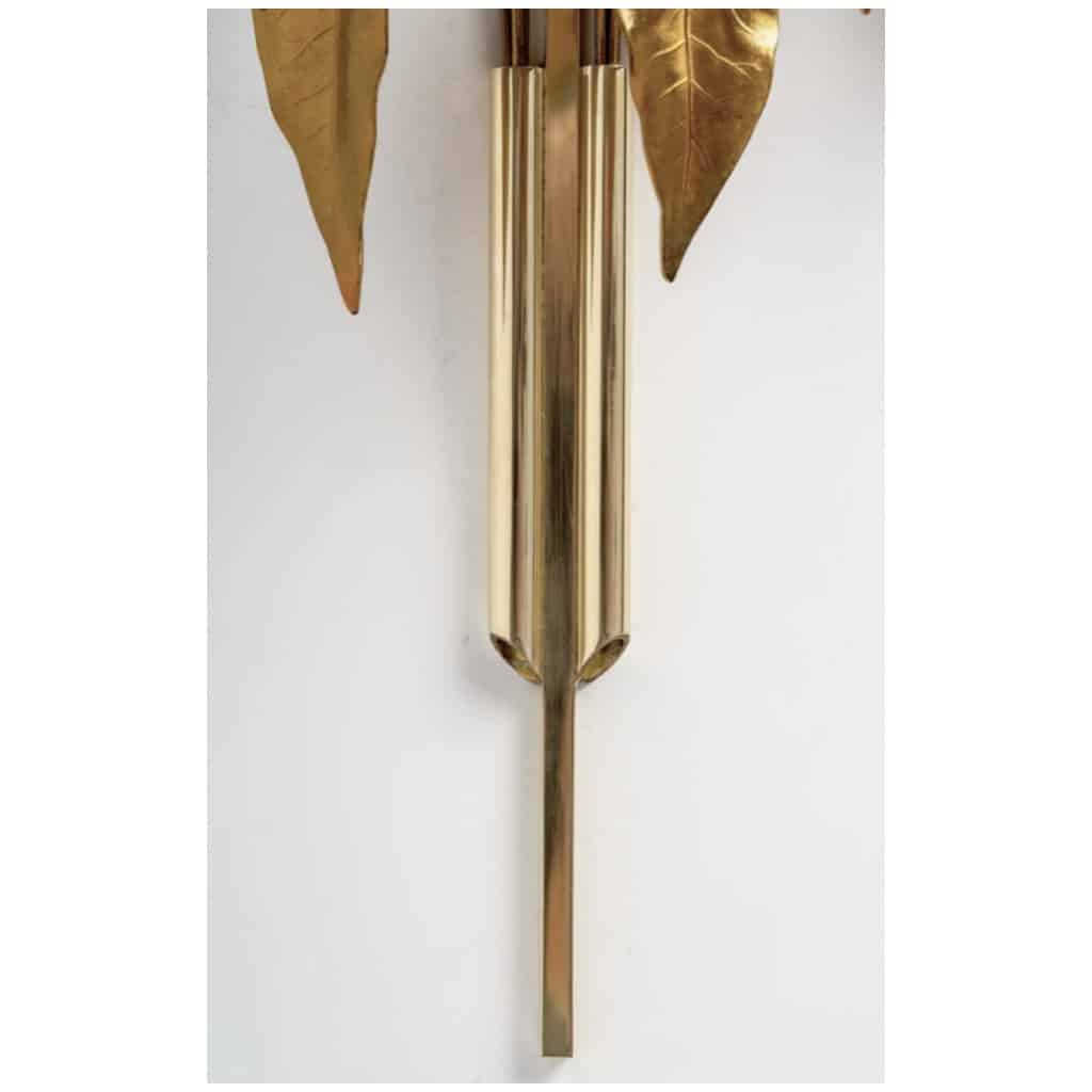 1970 Pair of “Foliage” Sconces from Maison Charles, Paris 5