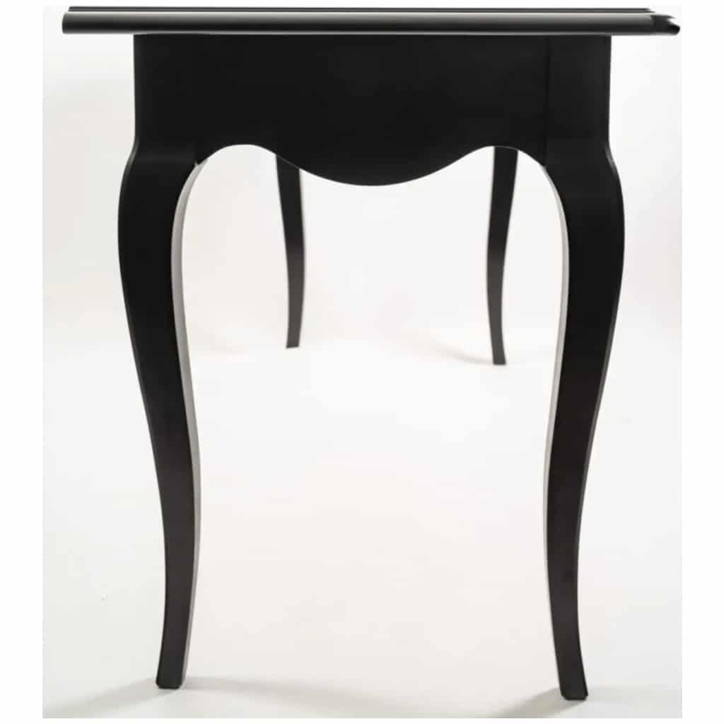 1970 Table Console laque cirée noire « Palace Le Lotti ». 4