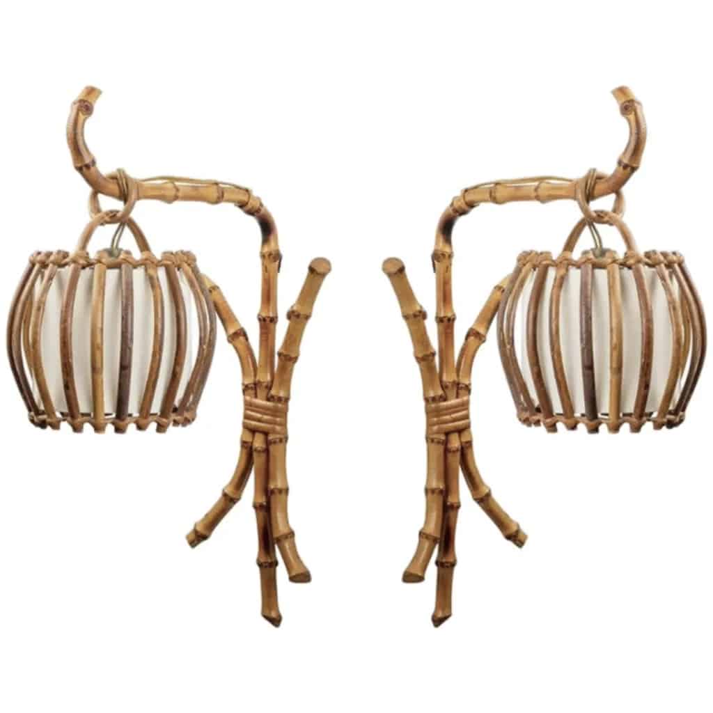 1960 Pair of Louis Sognot “Lantern” sconces 3