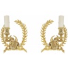 1970 Paire d’Appliques Lyre Maison Roche 8