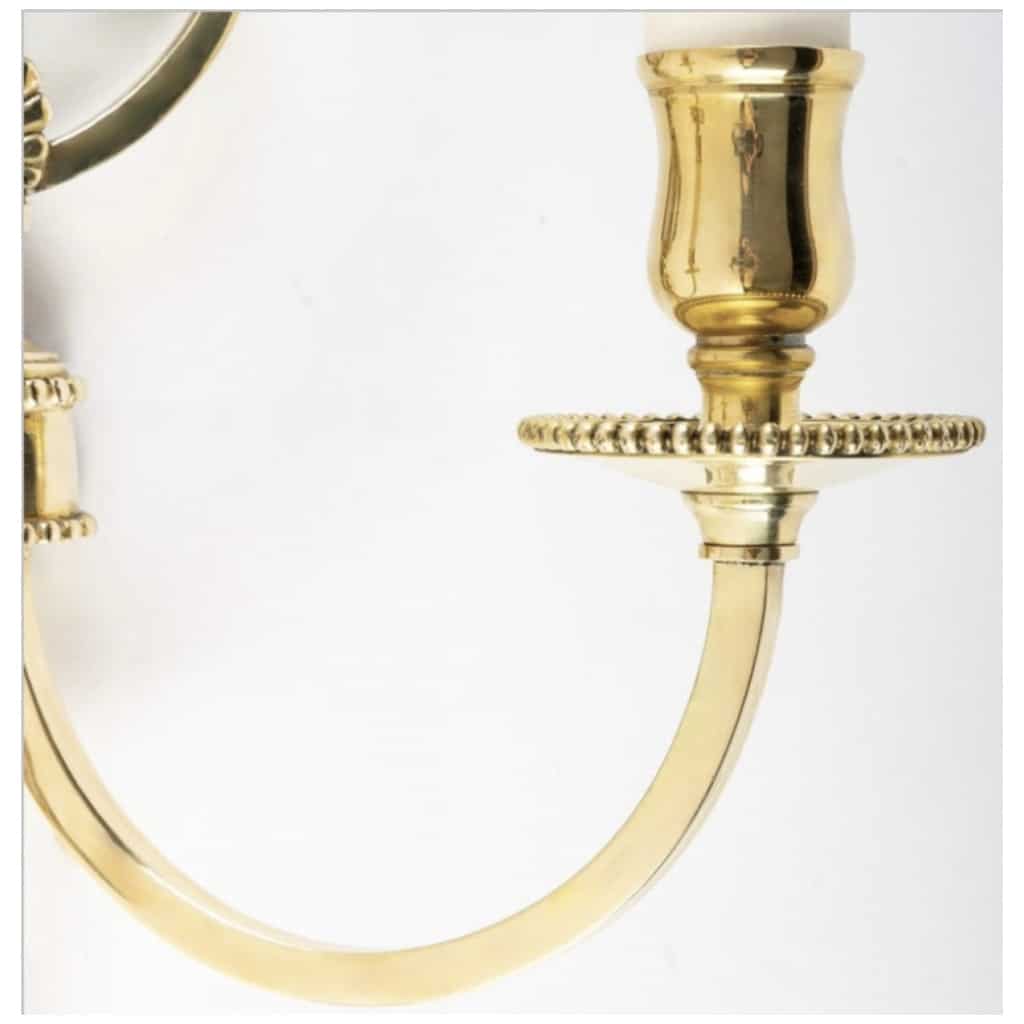 1960, Pair of "Lyre" Sconces Maison Honoré 6