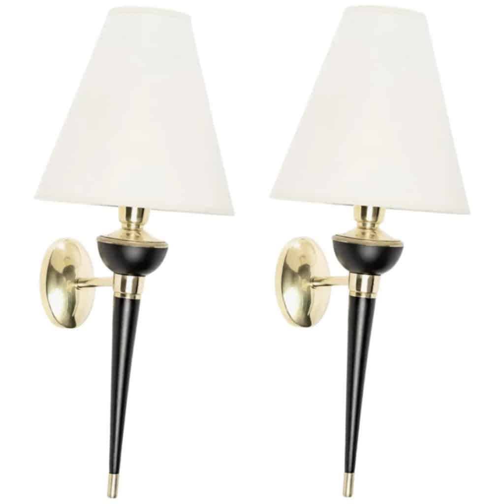 1950 Pair of Maison Arlus wall sconces 3