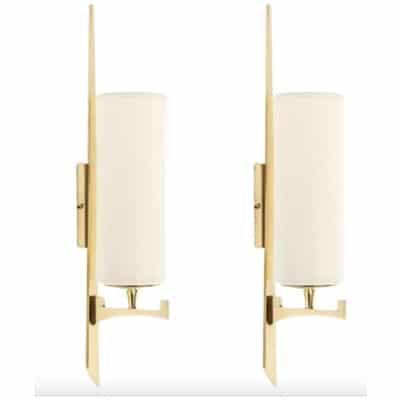 1970 Pair of Maison Roche Wall Sconces