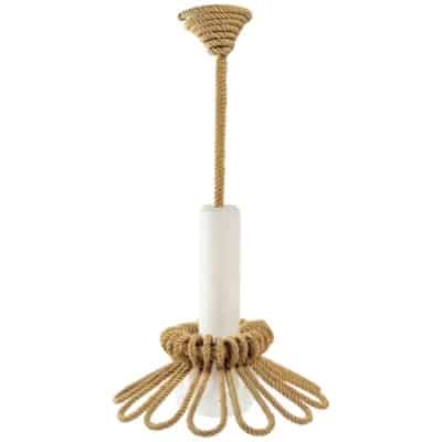 1950 Rare Suspension à cordes par Adrien Audoux et Frida Minet