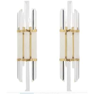 1970 Pair of Murano Sconces for Venini