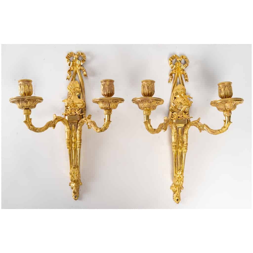 Paire d’appliques d’époque Louis XVI (1774 – 1793). 3