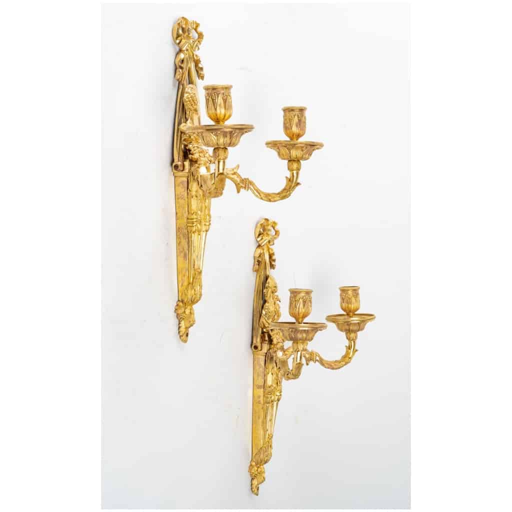 Paire d’appliques d’époque Louis XVI (1774 – 1793). 6