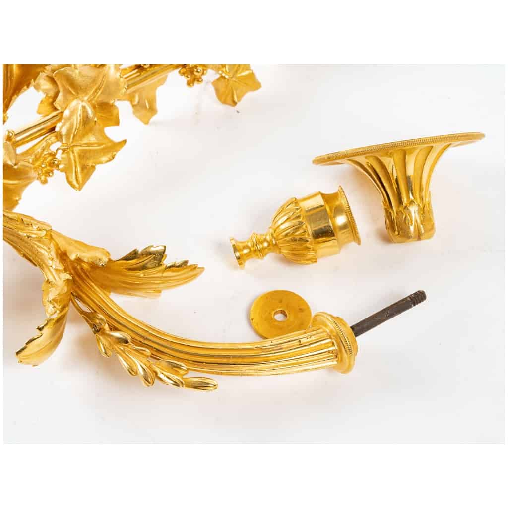 Paire d’appliques d’époque Louis XVI (1774 – 1793). 11
