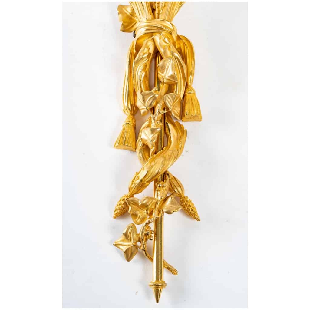 Paire d’appliques d’époque Louis XVI (1774 – 1793). 4
