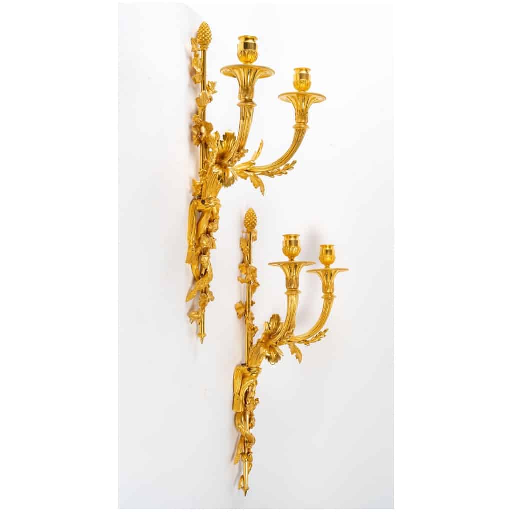 Paire d’appliques d’époque Louis XVI (1774 – 1793). 8