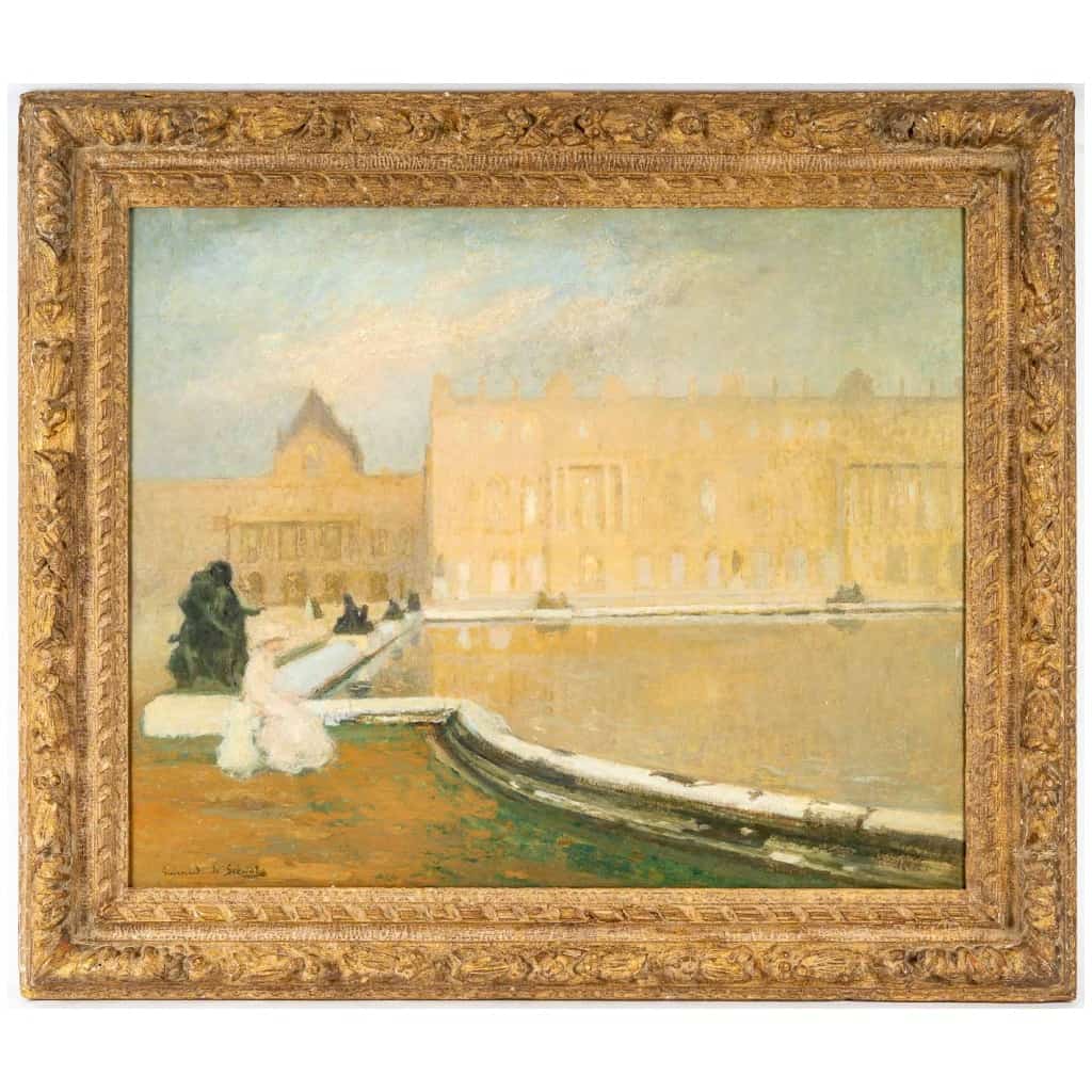Lucien-Victor Guirand de Scevola (1871 – 1950) : La grand bassin dans le parc du château de Versailles. 3