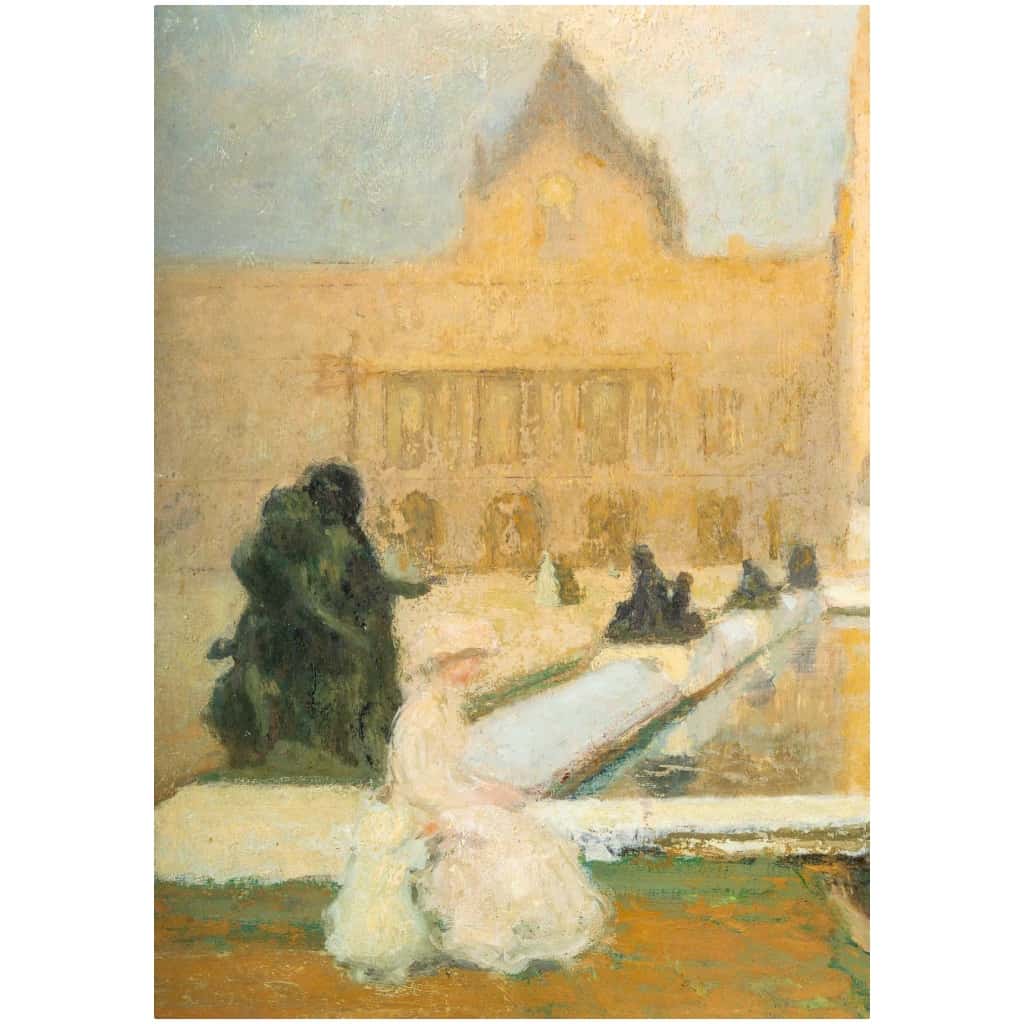 Lucien-Victor Guirand de Scevola (1871 – 1950) : La grand bassin dans le parc du château de Versailles. 5