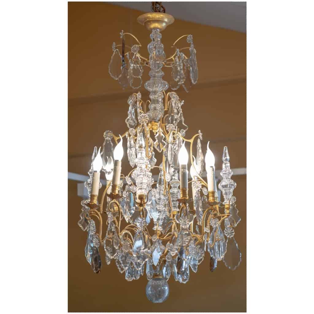 Grand Lustre En Cristal Louis XV. Fin XIXème. 3