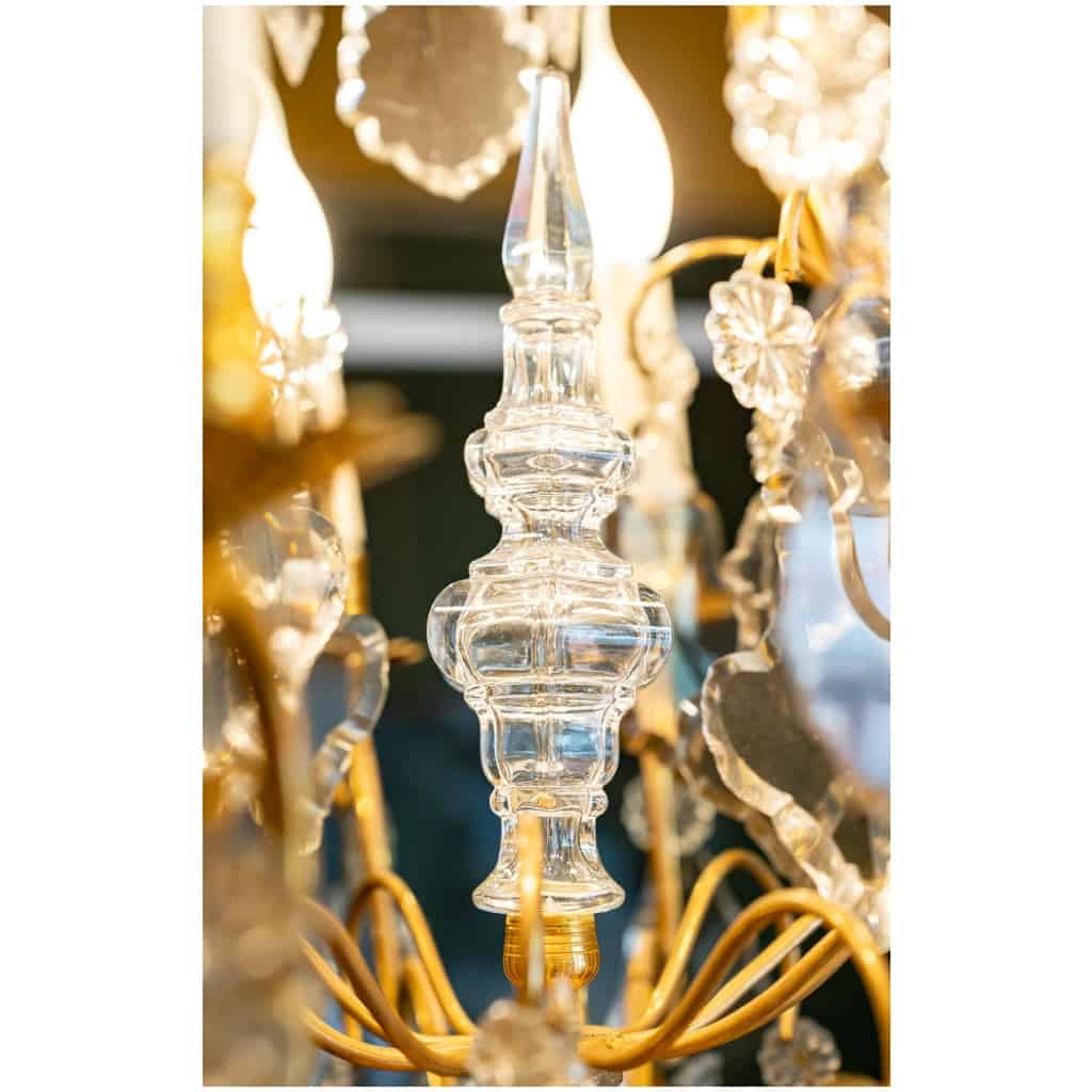 Grand Lustre En Cristal Louis XV. Fin XIXème. 6