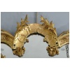 Miroir Rocaille En Bois Doré 19è 22