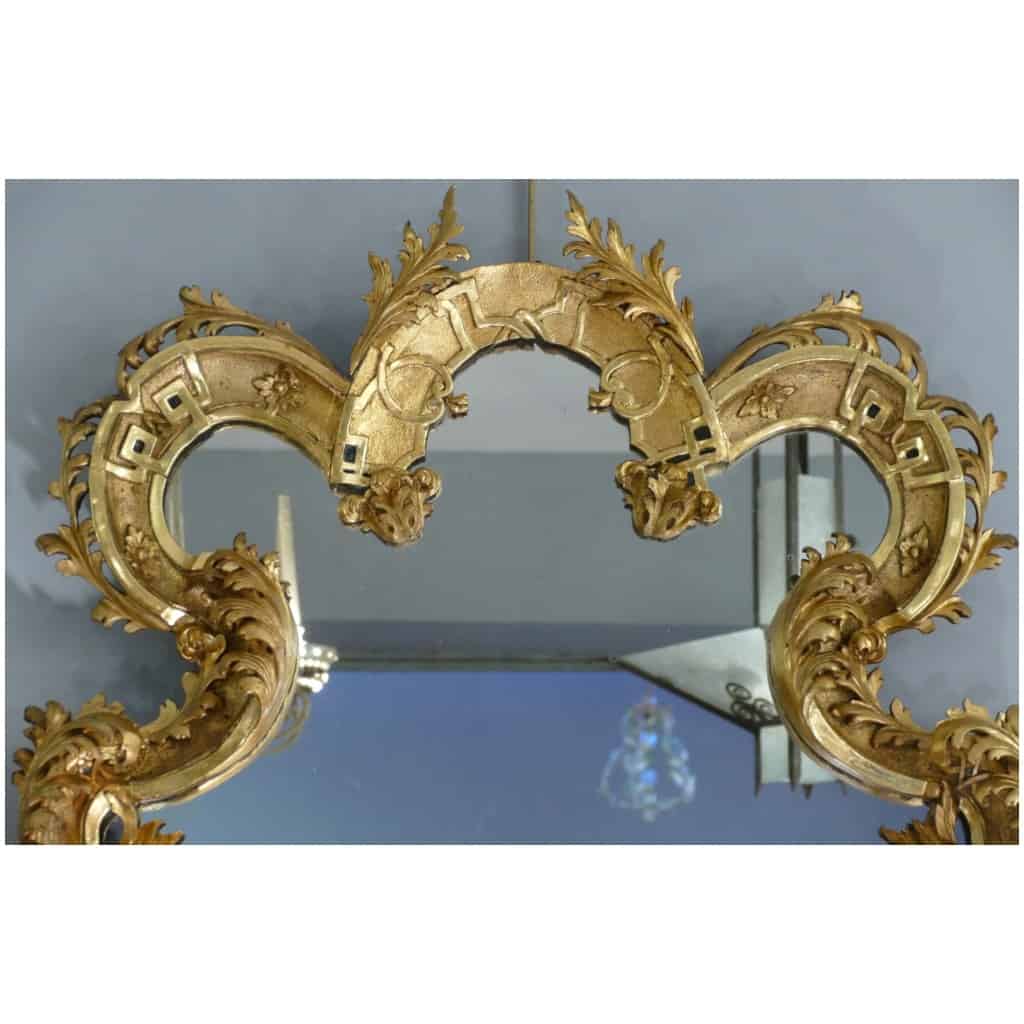Rocaille Mirror In Golden Wood 19th 9
