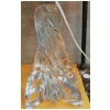PIED DE LAMPE EN CRISTAL ( SIGNÉE BACCARAT ) monté en lampe avec abat-jour 7