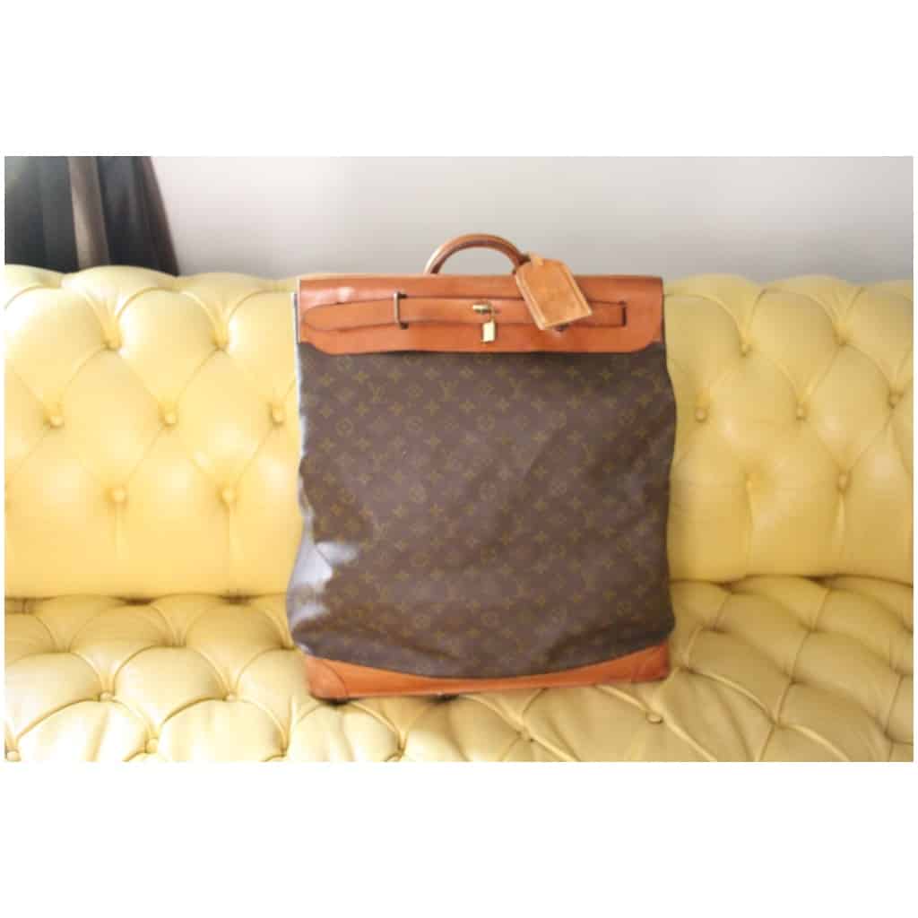 Louis Vuitton steamer bag in monogrammed canvas 45 cm 3
