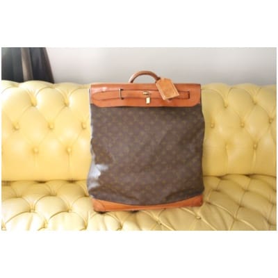 Sac steamer Louis Vuitton en toile monogrammé 45 cm