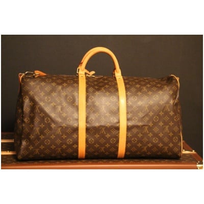 Grand sac de voyage Louis Vuitton Keepall 60 cm bandoulière