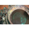 Ancien vase en verre Cénédese Murano bleu-vert turquoise rostrato 34