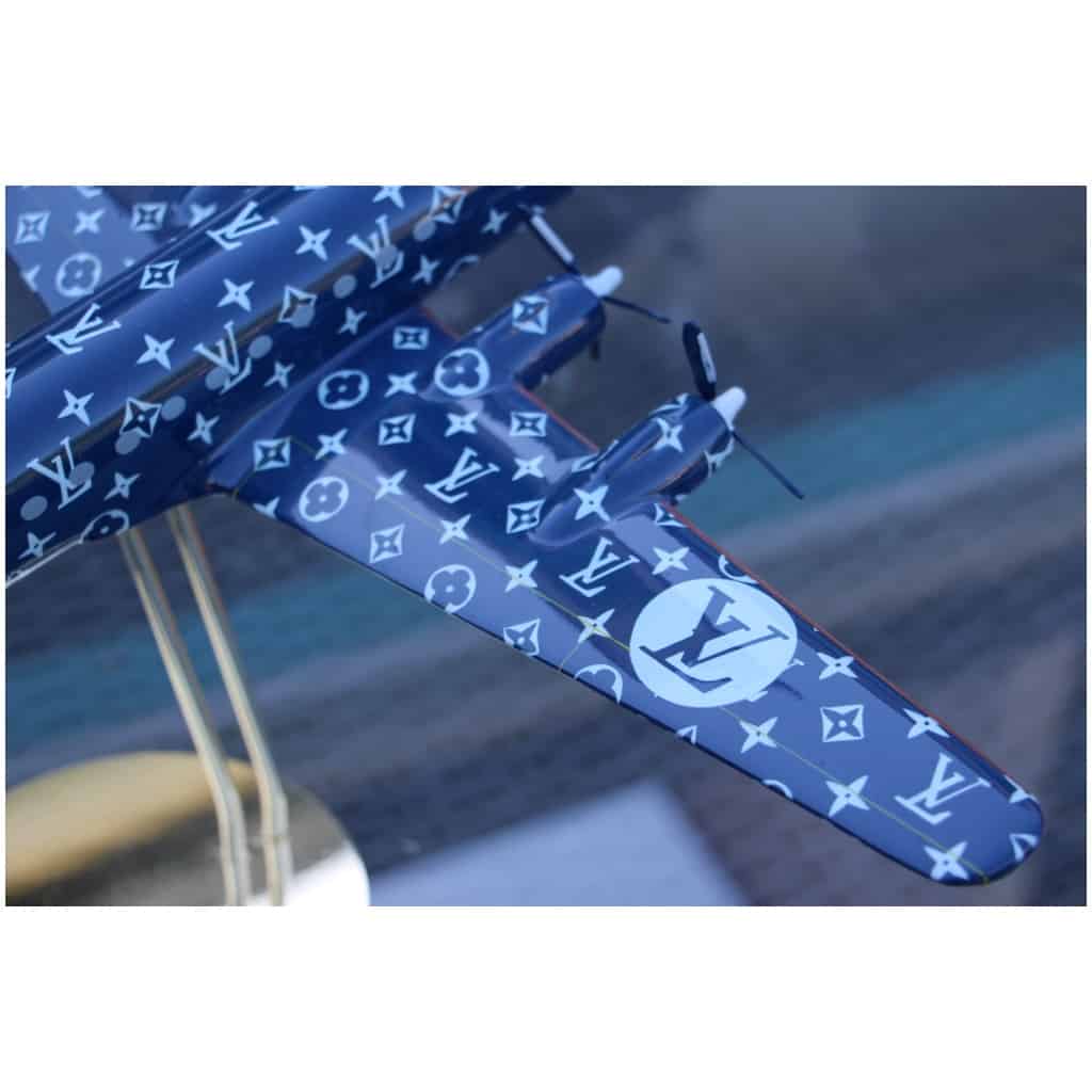 Blue Louis Vuitton airplane 49 cm, store decor - Les Puces de