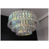Lustre Venini en verre de Murano rose blanc et ambré 34