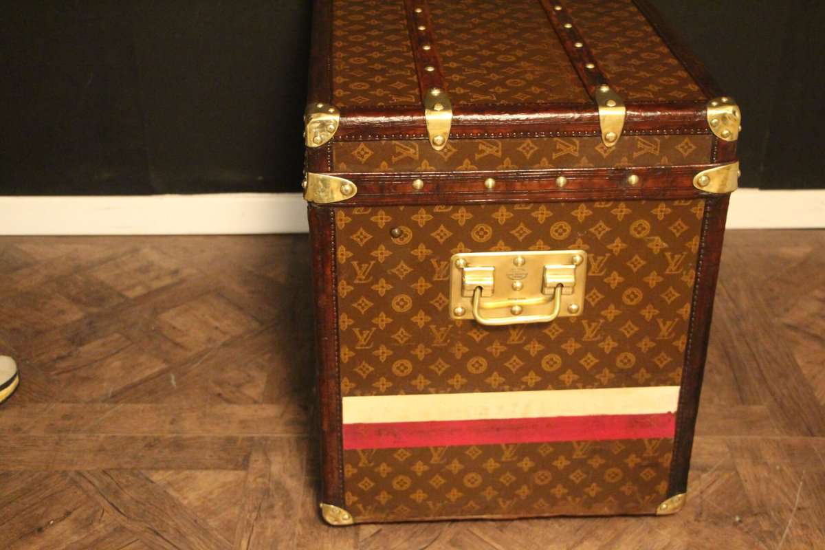 Louis Vuitton Steamer Trunk Wardrobe Trunk Chest France, circa 1920