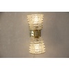 Paire d’Appliques en Verre Murano Rostrato par Barovier e Toso, Verre Clair 31