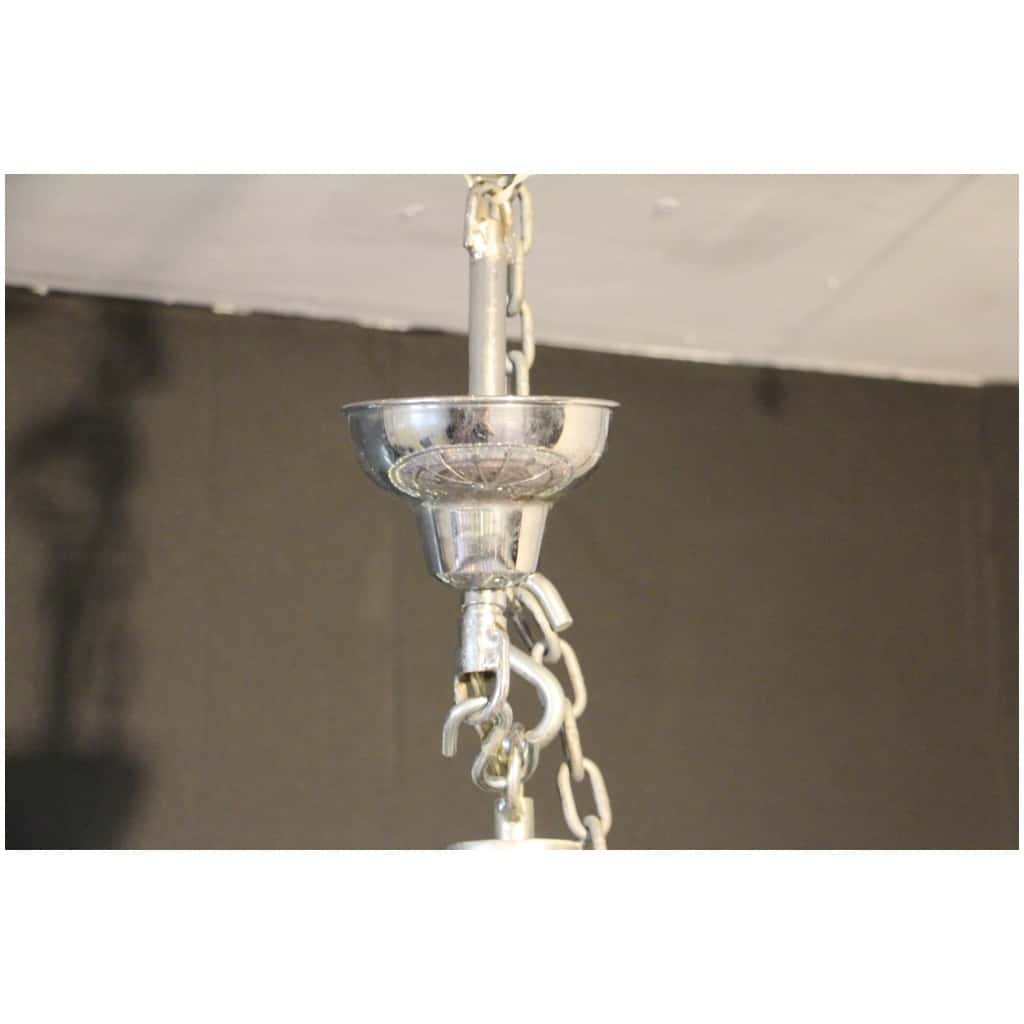 Lustre Venini en verre de Murano rose blanc et ambré 20