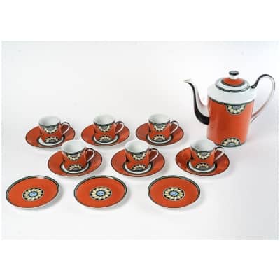 Puiforcat – Service à Café Pompéi Porcelaine De Limoges