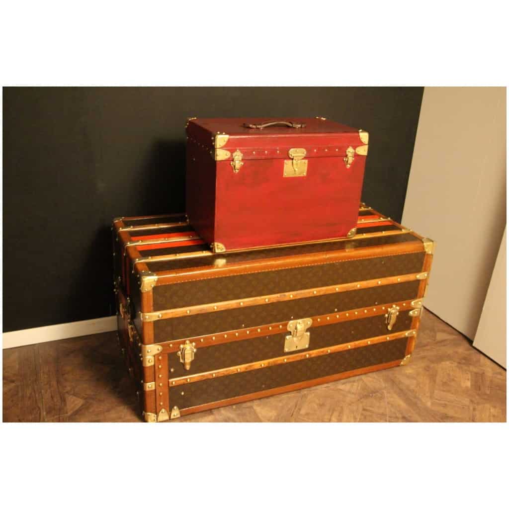 Red Goyard trunk Hermes 4